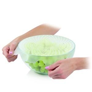Capac din silicon Tescoma 4FOOD, diametru 30 cm, flexibil, reutilizabil - Img 5