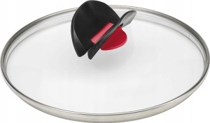 Capac din sticla Ballarini Click Cook 20 cm, cu manere pliabile, Made in Italy
