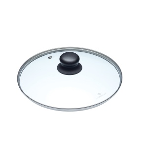 Capac pentru oala din sticla MasterClass, capac de schimb pentru cratite si tigai, sticla securizata si maner rezistent la caldura, sigur pentru cuptor pana la 180 de grade, poate fi spalat in masina de spalat vase, 24 cm - Img 1