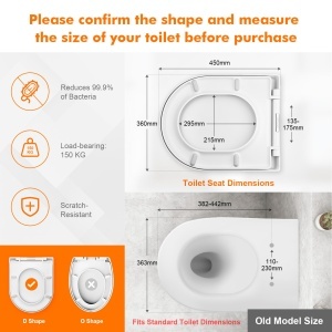 Capac WC GRIFEMA G951 - Duroplast, Antibacterian, 150KG - Img 3