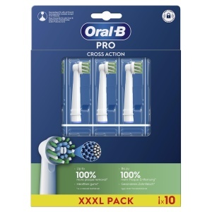 Capete de perie electrica Oral-B Pro Cross Action, 10 bucati, compatibile cu majoritatea periutelor