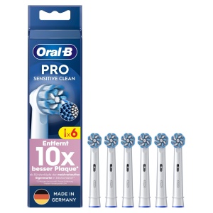 Capete de periuta de dinti Oral-B Pro Sensitive Clean, 6 bucati, alb, borstie extra-moale