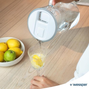 Carafa cu filtru de apa Wessper D2, 3L, sticla borosilicata, LED - Img 5