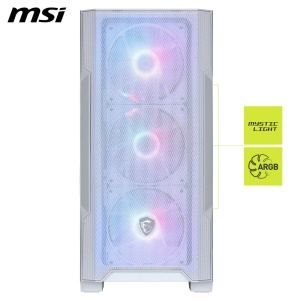 Carcasa Mini-Tower MSI MAG PANO M110R White, ARGB, suport GPU 410 mm - Img 2