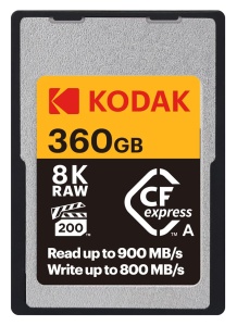 Card de memorie CFexpress Tip A Kodak 360 GB, viteza 1700 MBs, compatibil 8K4K