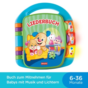 Carte electronica muzicala Fisher-Price CDH40, 3 butoane, pentru bebelusi, 6 luni - Img 3