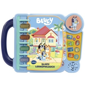Carte interactiva de invatare Bluey - 14 pagini cu sunete originale