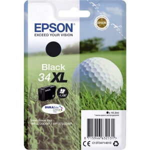 Cartus de cerneala Epson C13T34714010, 16.3 ml, negru, pentru WF-3720DWF, WF-3725DWF
