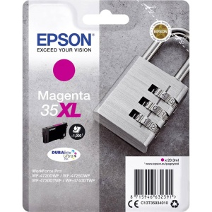 Cartus de cerneala Epson Original 35XL, magenta, compatibil cu WF-4720DWF, WF-4725DWF, WF-4730DTWF, WF-4740DTWF