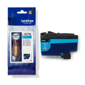 Cartus original Brother LC-427XLC Cyan, 5000 pagini, compatibil MFC-J5955DW