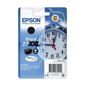 Cartus Tinta Original Epson 27XXL Negru C13T27914012 pentru imprimante WF-3620DWF, WF-3640DTWF - Img 1