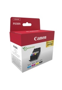 Cartuse de Cerneala Canon CLI-551 Multipack, 4 x 7ml, Culoare Cyan, Magenta, Galben, Negru - Img 2