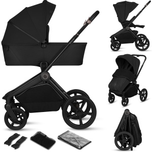 Carucior 2 in 1 Lionelo Freya, pentru copii 0-4 ani, cu husa impermeabila UPF50 - Img 1