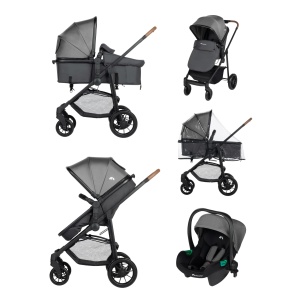 Carucior 3-in-1 Bebeconfort Haze Trio, max. 22 kg, i-Size, culoare Tinted Stone