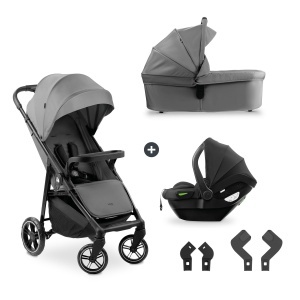 Carucior 3 in 1 Hauck Shop N Care Trio Set - Buggy, Babywanne, Autositz, Culoare Gri