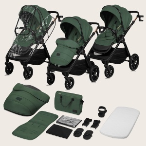 Carucior 3 in 1 Lionelo Layla cu scaun auto i-Size, 0-22 Kg, roti PU - Img 9