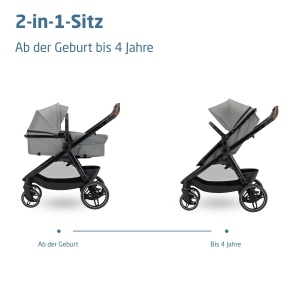 Carucior 3 in 1 Maxi-Cosi Zelia Select, 0-22 kg, Compact, Culoare Gri - Img 3