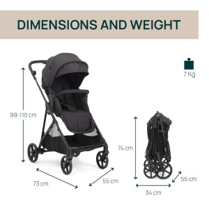Carucior Chicco Seety, usor si compact, pentru copii de la 0 la 4 ani, 22 kg - Img 2