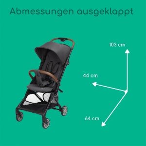 Carucior compact pentru copii Bebeconfort Zephir, 0-4 ani, 5.6 kg, Mineral Graphite - Img 9