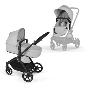 Carucior copii Cybex Gold EOS 2-in-1 Lava Grey multifunctional pana la 22 kg