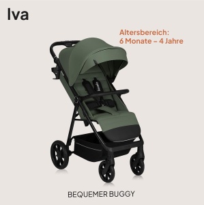 Carucior copii LIONELO IVA, capacitate 22 kg, 360 roti, protectie UPF50 - Img 2
