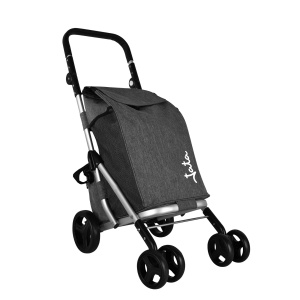 Carucior de cumparaturi JATA HCAR2502, 40 l, 4 roti, design pliabil