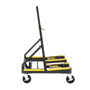 Carucior de transport VEVOR ST01, capacitate 816 kg, cu roti pivotante si maner reglabil - Img 9