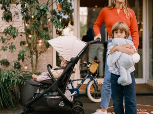 Carucior Ergobaby Metro3 cu functie de culcare, 0-22kg, bej natural - Img 8