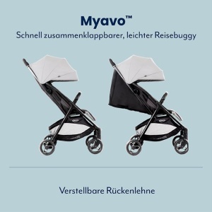 Carucior Graco Myavo, compact, gri, pentru copii de la nastere pana la 4 ani - Img 4