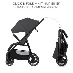 Carucior Kinderkraft TRIG 3, 25 kg, cu functie de inclinare, gri - Img 3