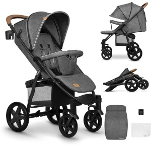Carucior Lionelo Annet Plus pentru copii, pana la 22 kg, cu suport pentru picioare