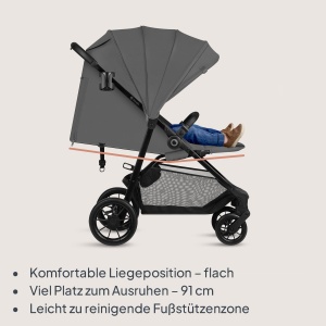 Carucior Lionelo Emerald, pentru copii 6 luni - 4 ani, pliabil, 22 kg - Img 2