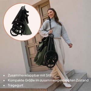 Carucior Lionelo Mika Plus pentru copii 6-48 luni, capacitate 22 kg, pliabil - Img 8