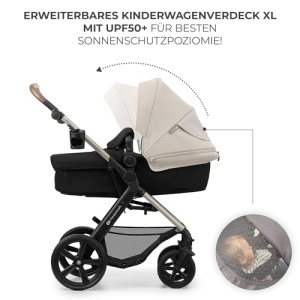 Carucior multifunctional Kinderkraft MOOV 2 3-in-1 pana la 22 kg roti EVA gri - Img 10