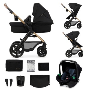 Carucior multifunctional Kinderkraft MOOV 2 3-in-1 pana la 22 kg roti EVA negru