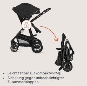Carucior multifunctional Lionelo Bianka 3 in 1 pana la 22 kg sistem pliabil roti 360deg cu amortizoare - Img 8