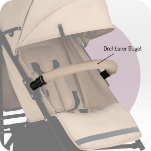 Carucior pentru copii MoMi AKIRA, 5 puncte de siguranta, 8 kg, cu protectie ploaie - Img 7