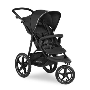 Carucior sport Hauck Runner 2, roti mari cu aer, UV50, pliere compacta, negru