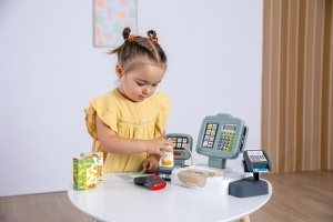 Casa de marcat electronica Smoby XL cu calculator, scanner si 30 accesorii - Img 6