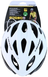 Casca bicicleta Dunlop, 55-58 cm, usoara, alba, cu ventilatie - Img 5