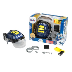 Casca de politie Theo Klein 8841 cu headset, accesorii incluse, pentru copii de 3 ani - Img 4