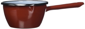 Caserola cu maner Ibili 12 cm din otel emailat, culoare brown - Img 2