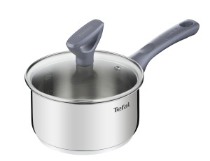 Caserola cu maner Tefal Daily Cook, 16 cm, 1 litru, inox, pentru toate tipurile de plite