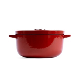 Caserola din fonta KitchenAid 22cm, 3.3L, rosu empire, rezistenta la temperaturi de pana la 260C - Img 9