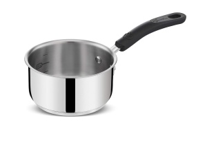Caserola din otel inoxidabil Lagostina Pratica 14 cm cu maner din silicon, pentru inductie si cuptor - Img 1