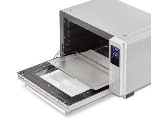 CASO Bake & Style 26 Touch - Cuptor design, Evaluare test: Foarte bun, 9 programe automate, interval de temperatura de la 30 - 230 degC, cronometru, incl. rotisor si piatra de pizza, coacere, prajire, coacere, gratar - Img 7