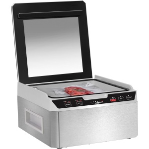 Caso VacuChef 40 - Aparat de etansare cu vid cu camera din otel inoxidabil, camera de vid 3L 70 litri/minut, sudura dubla, vid reglabil si timp de sudare, 1417 - Img 3