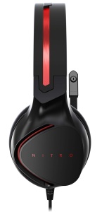 Casti audio Acer Nitro Gaming, 50mm, 100 dB, negru-rosu - Img 5