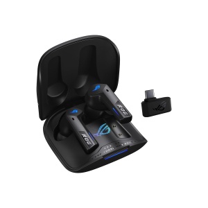 Casti audio ASUS ROG Cetra True Wireless, Negru, RGB, 46 ore autonomie