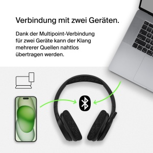 Casti audio Belkin SoundForm Adapt, Bluetooth 5.2, 65 ore autonomie, cu microfon - Img 5